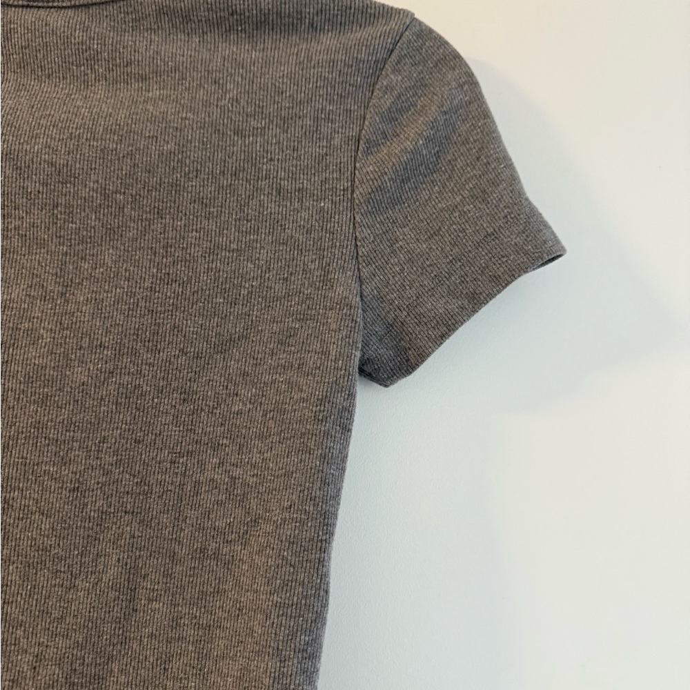 Wild Fable Heather Gray Ribbed Top - Picture 5 of 5